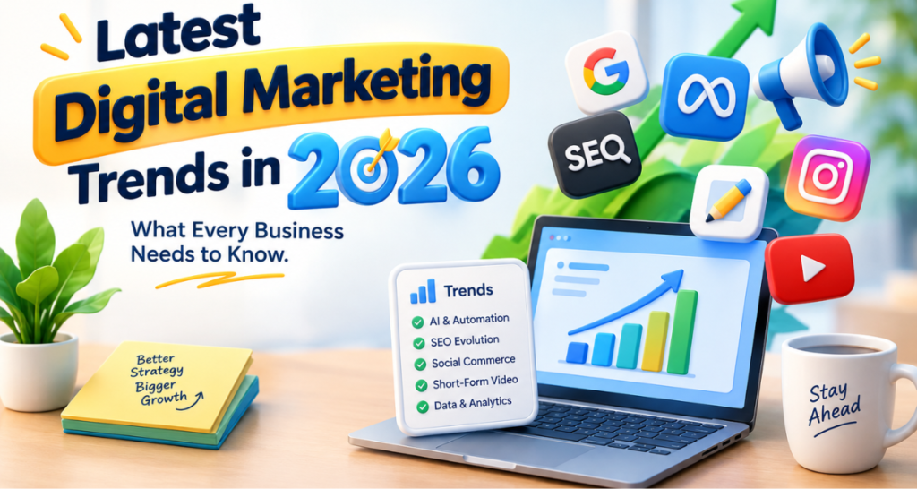 Latest Digital Marketing Trends in 2026: What Every Business Needs to Know.